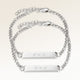 Vänskaps-armband, par av två bar armband i silver med personlig gravyr, från Mon Chou