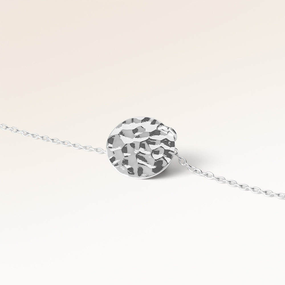 Ocean Waves Runt Halsband - Gravyr (Silver)