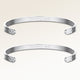 Vänskaps-armband, par av två bangle armband i silver med personlig gravyr, från Mon Chou